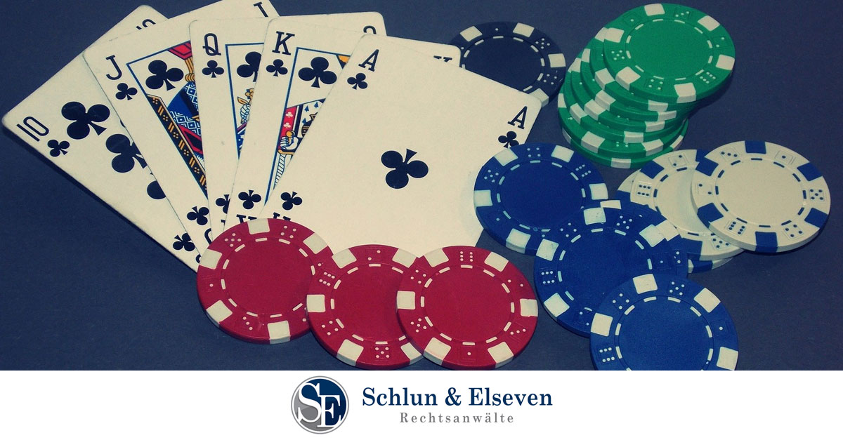 Cards, poker chips, casino, online gambling in Germany